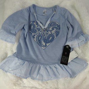 Star Ride Blue Top